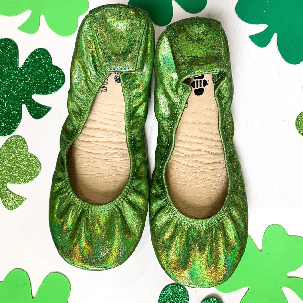 Rainbow green Size 10 Ballet Flats New